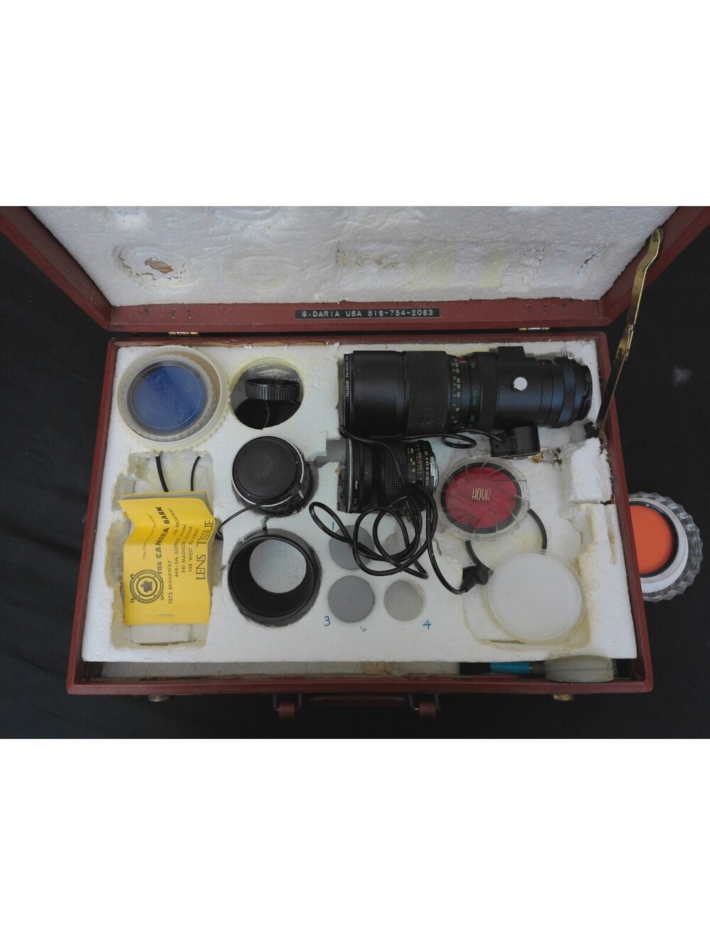 Tokina‎ Vintage Camera Lens Lot 80-200mm Zoom 28mm Wide Angle Filters Hard Case